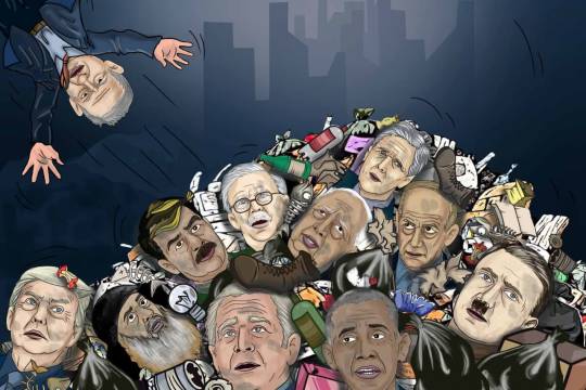كاريكاتير / بنيامين نتنياهو ينضم إلى مزبلة التاريخ