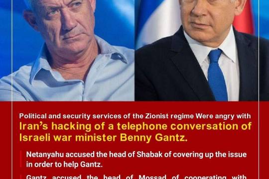 Gantz accused the head of Mossad of cooperating with Netanyahu against him.