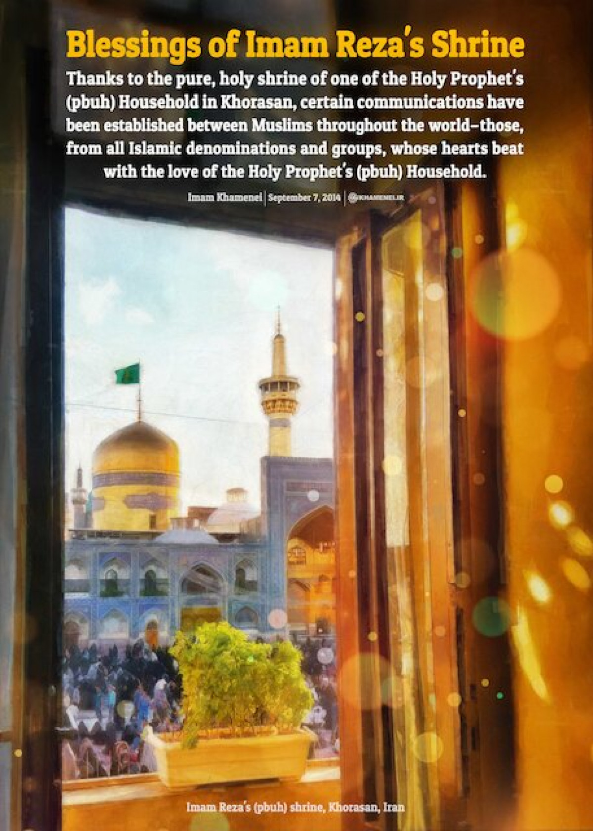 Blessings of Imam Reza's Shrine