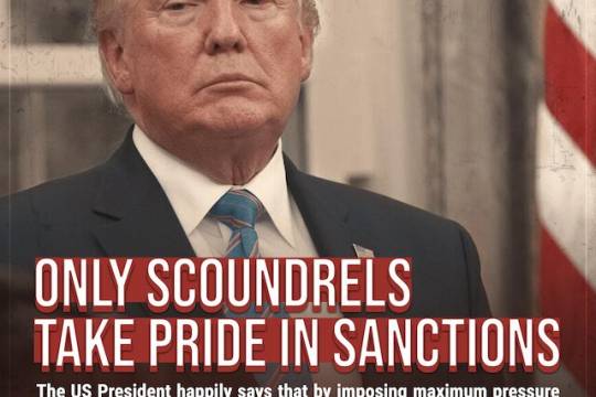 Only scoundrels take pride in sanctions
