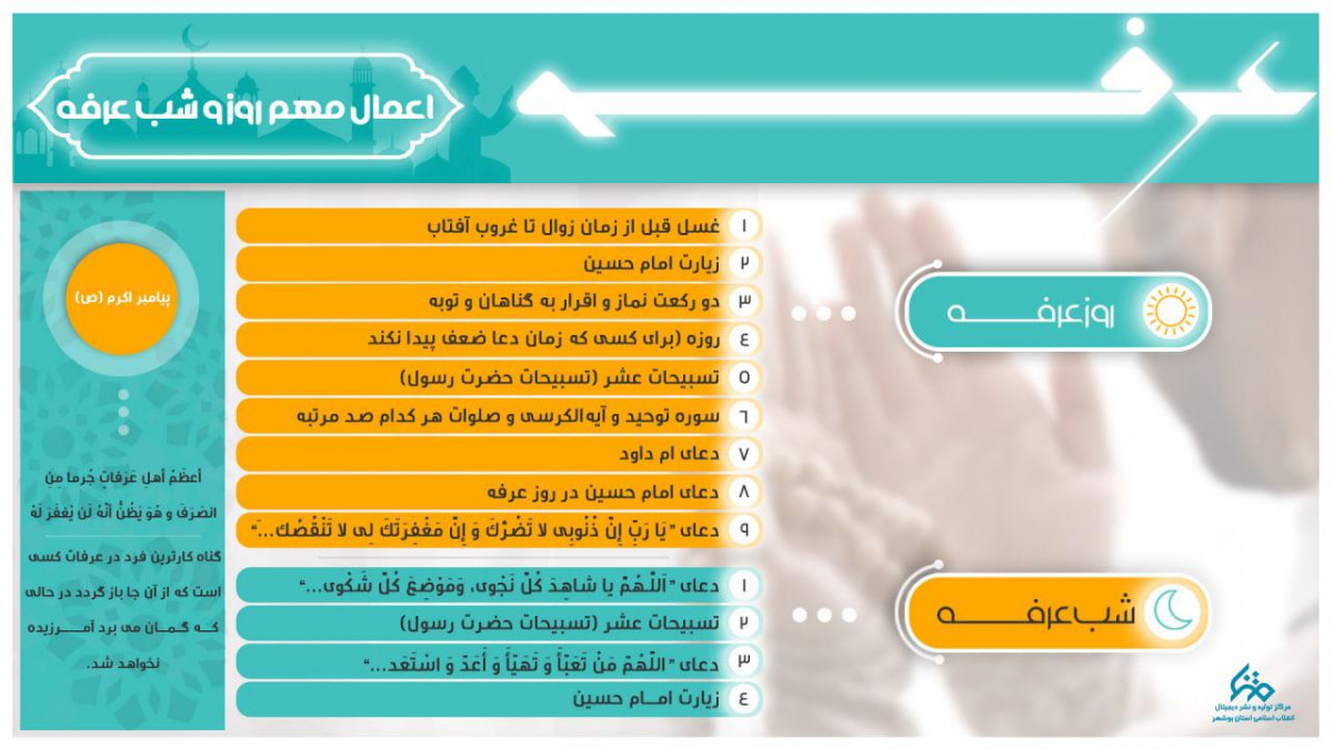 اینفوگرافیک  : عرفه