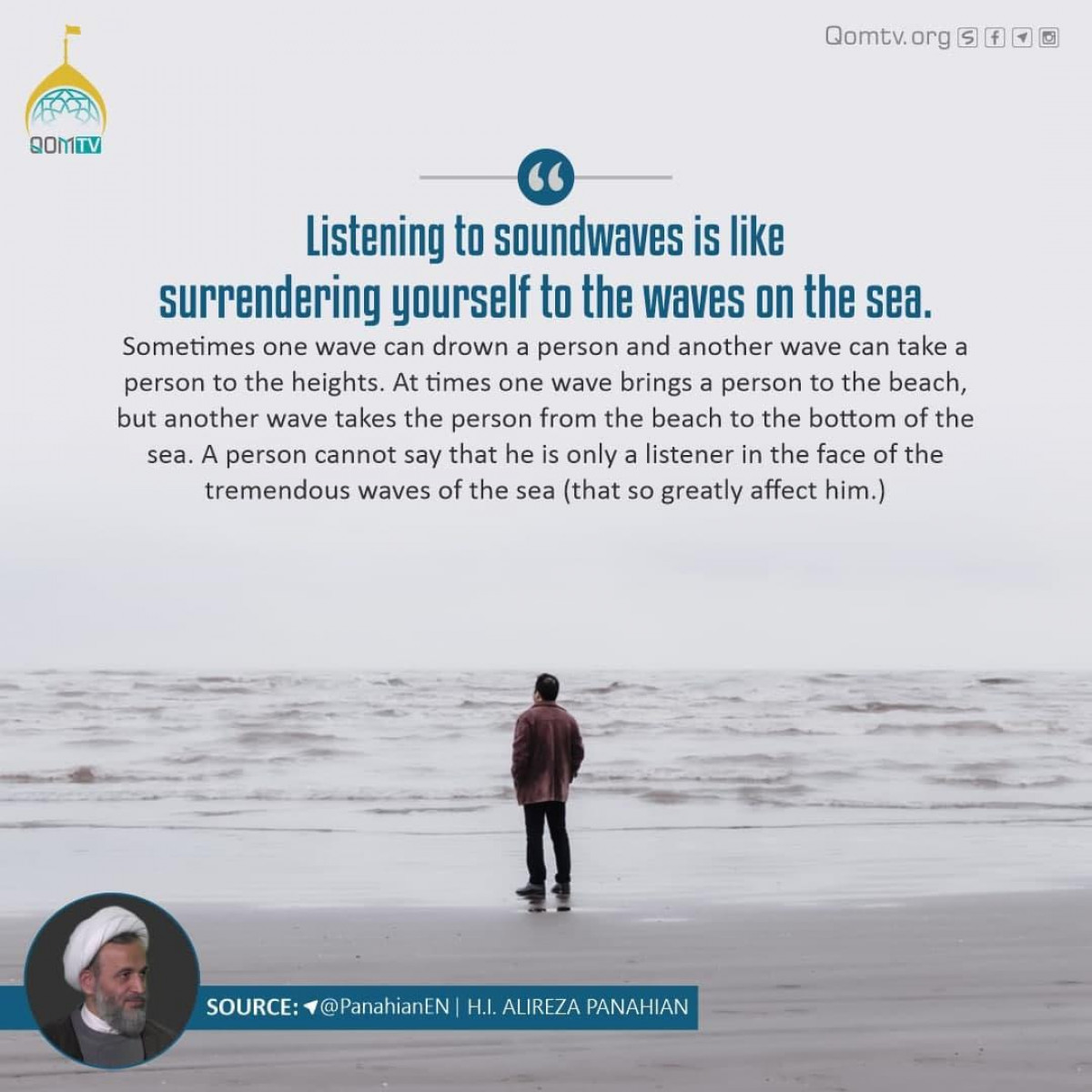 Listening to soundwaves is like surrendering yourself to the waves on the sea