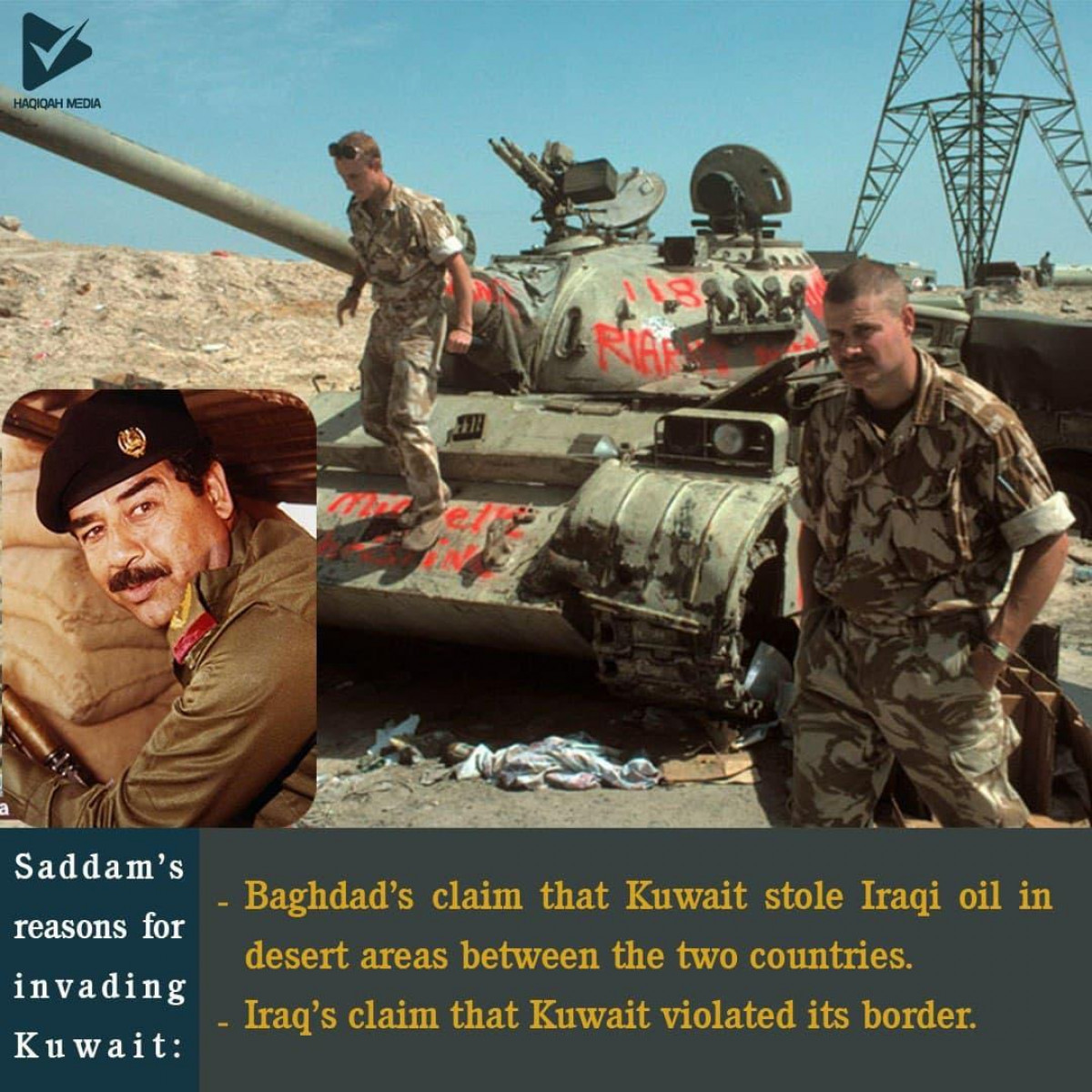 Saddam's reasons for invading Kuwait