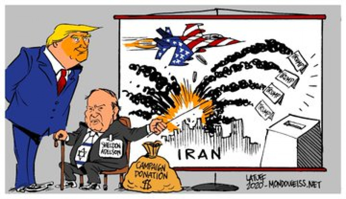 Collection of caricature: Israel has been pressuring the US for a war with Iran since a long time!