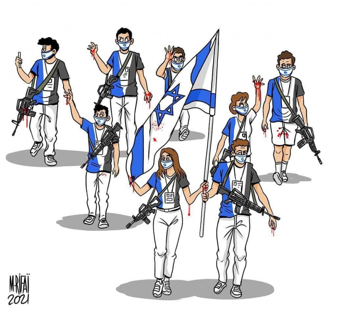 كاريكاتير / المنتخب الاولمبي الإسرائيلي