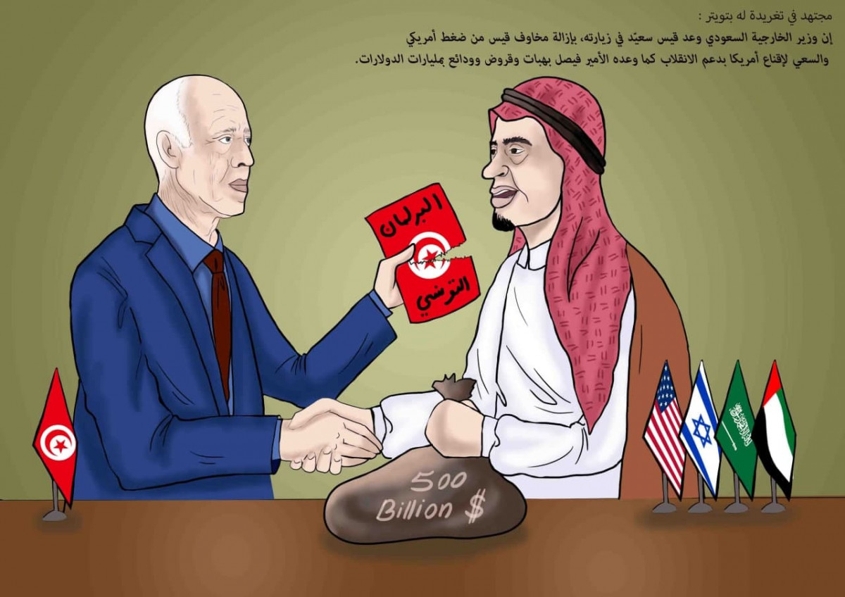 كاريكاتير / عائدات الإنقلاب في تونس