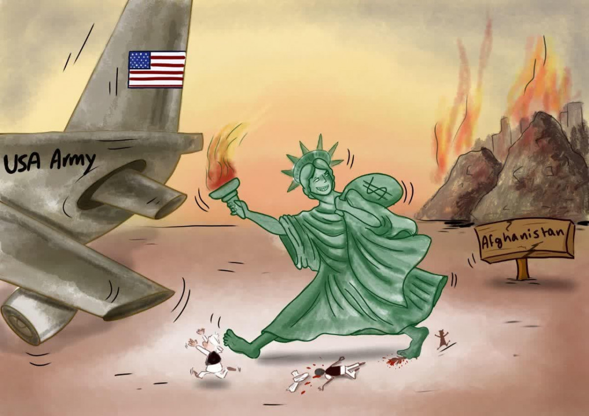 كاريكاتير / خروج أمريكا من أفغانستان والخسارة المتبقية