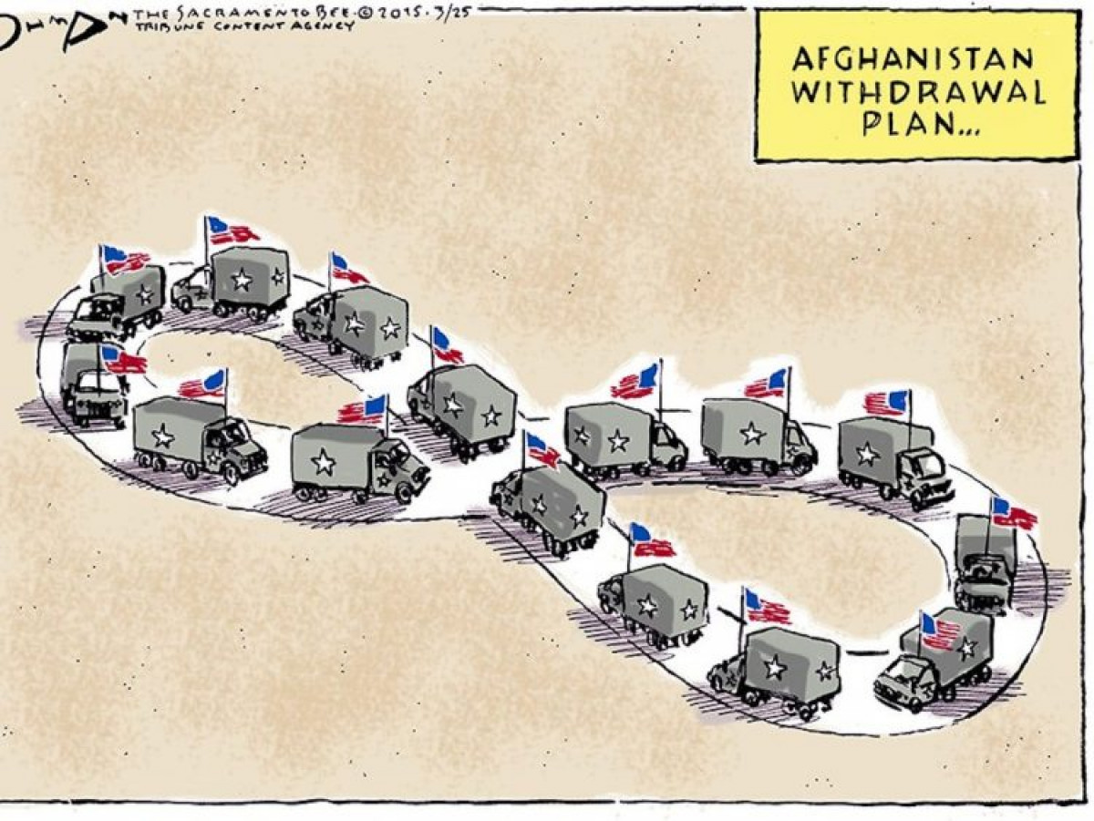 Political Cartoon Shows US’s Future Role in Afghanistan