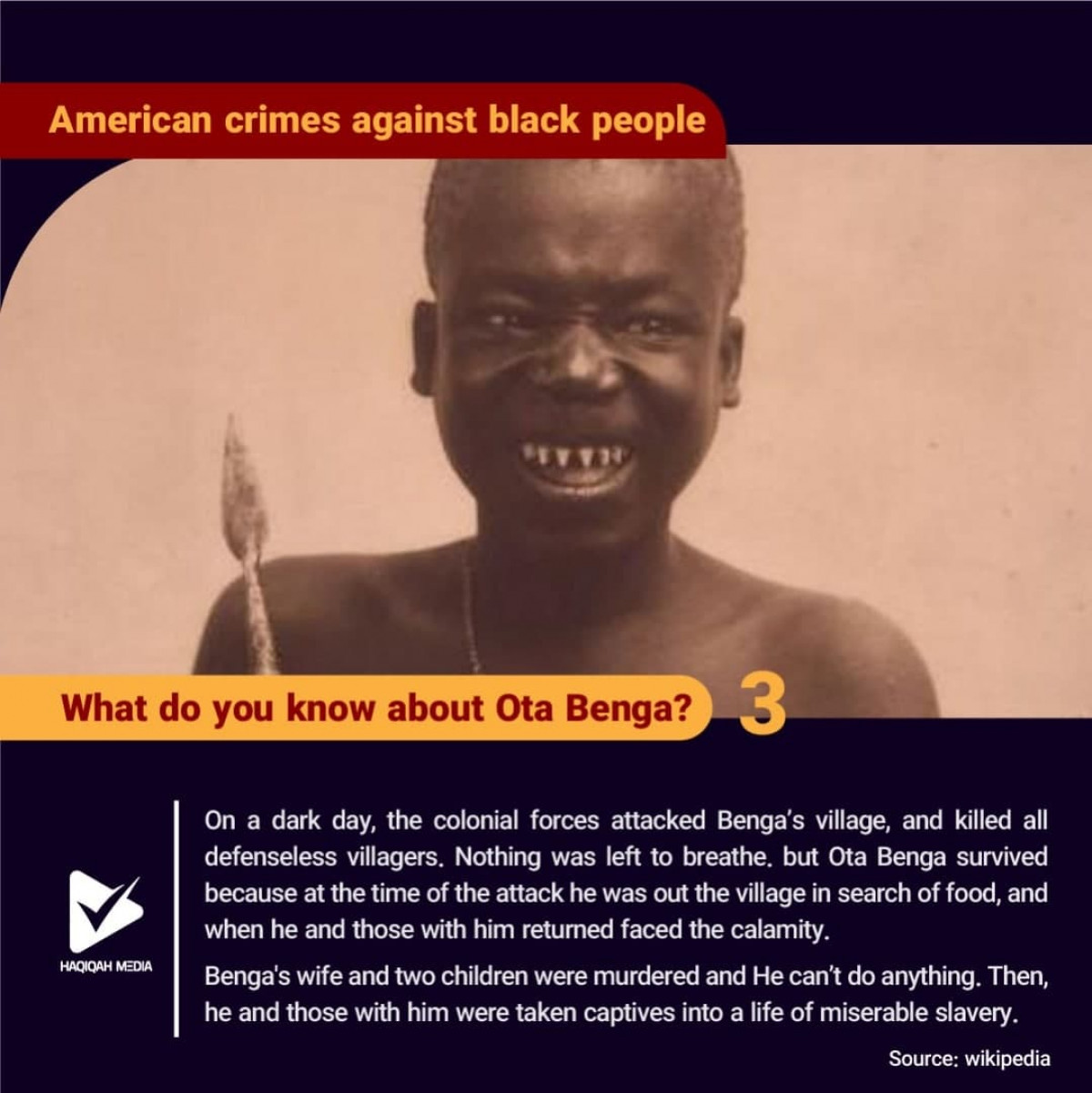 What do you know about Ota Benga? 3