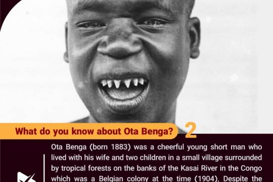What do you know about Ota Benga? 2