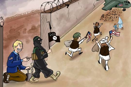 كاريكاتير / دور أمريكي في تفجير مطار كابول