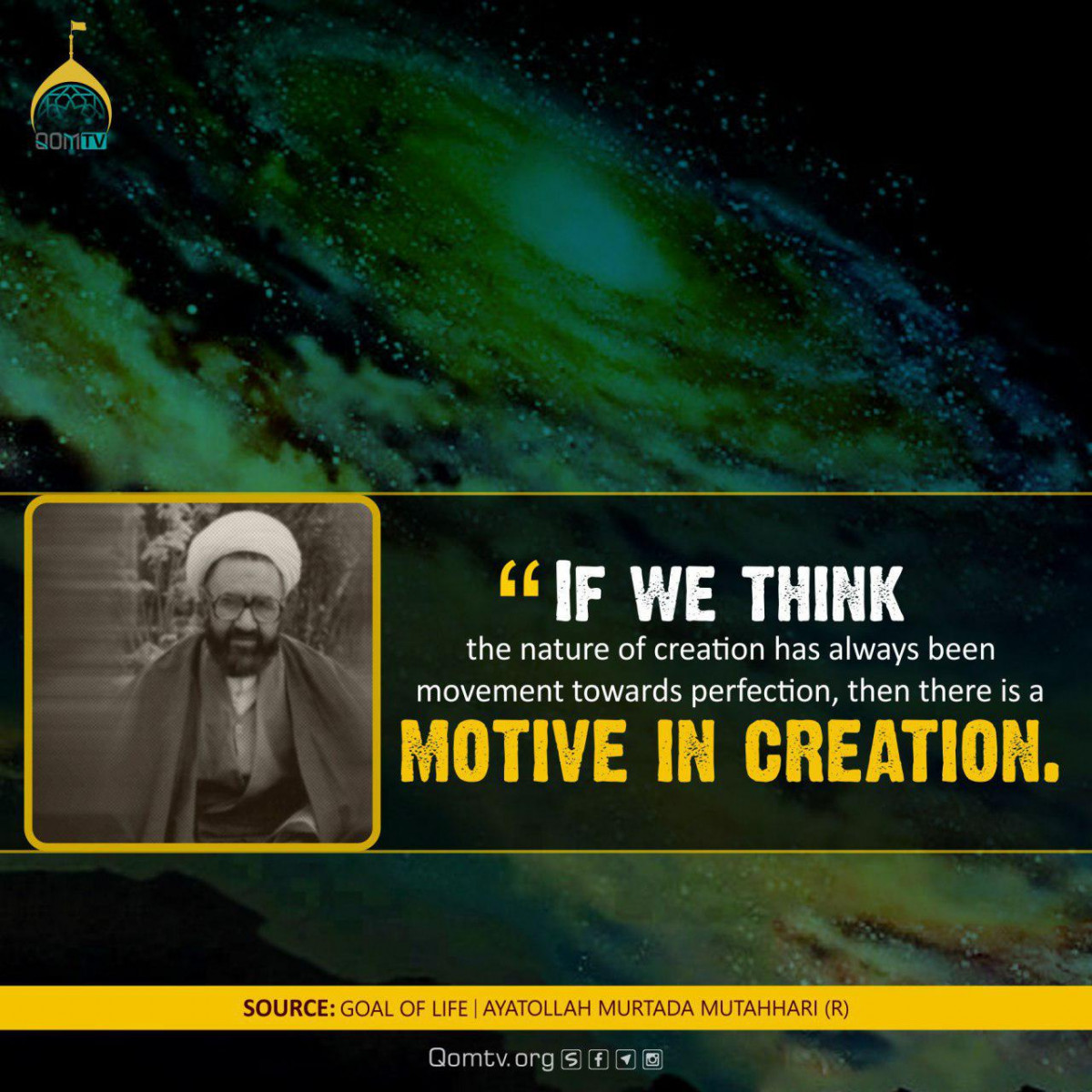 then there is a motive in creation