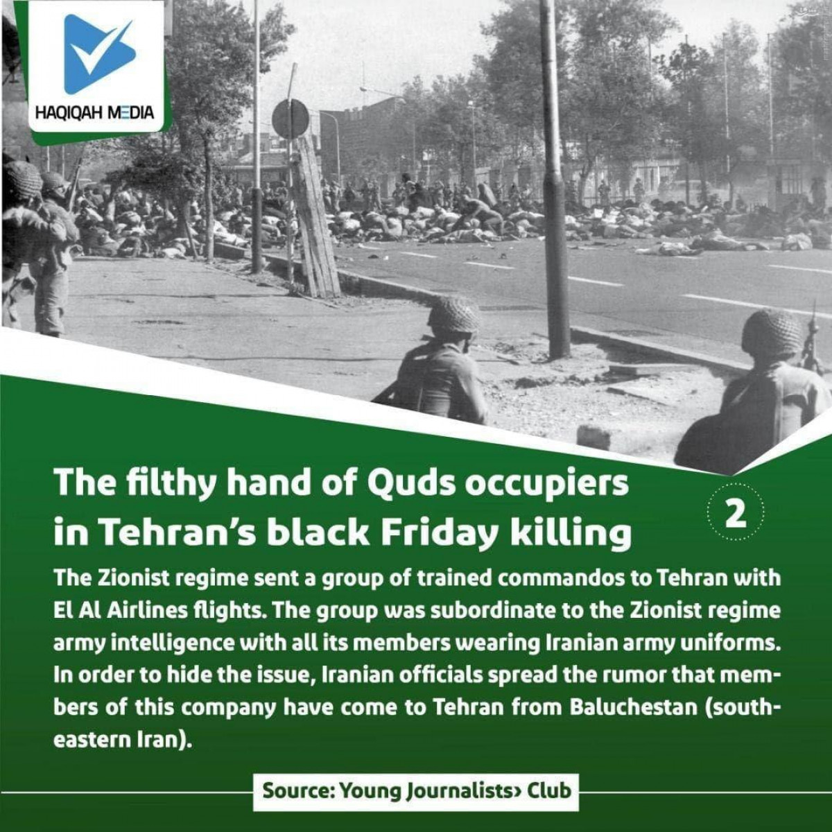 The filthy hand of Quds occupiers in Tehran's black Friday killing 2