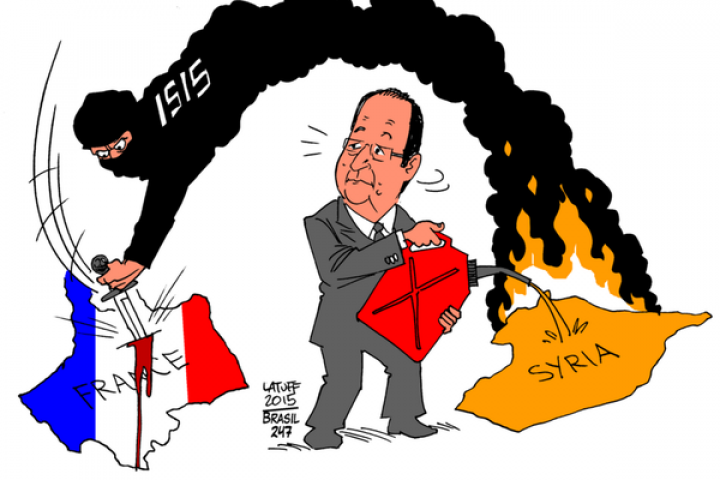 In 2014 French President Francois Hollande admitted arming Syria’s Sunni ‘rebels’ Bataclan