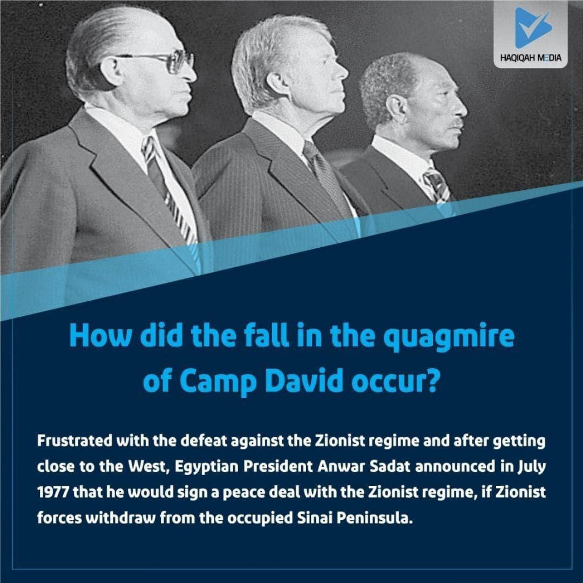 How did the fall in the quagmire of Camp David occur?