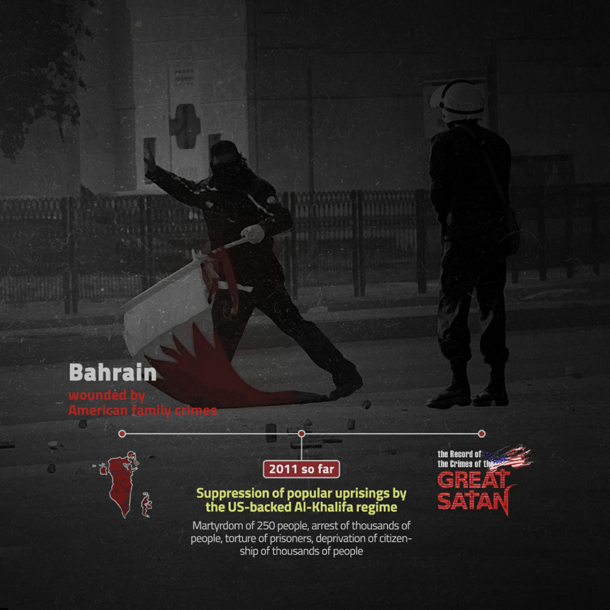 Bahrain wounded by American family crimes