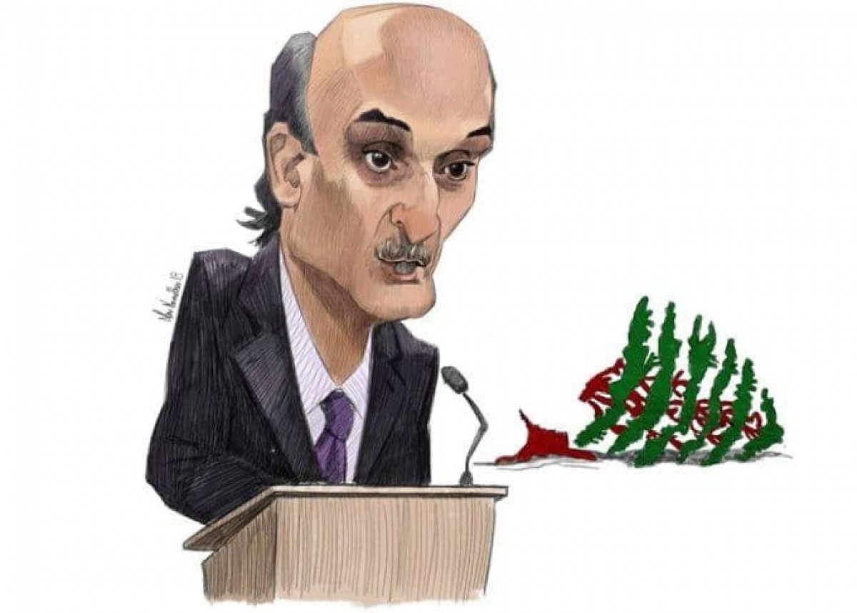 كاريكاتير / سمیر جعجع: المجرم الفاشي الذي لم یتغیر