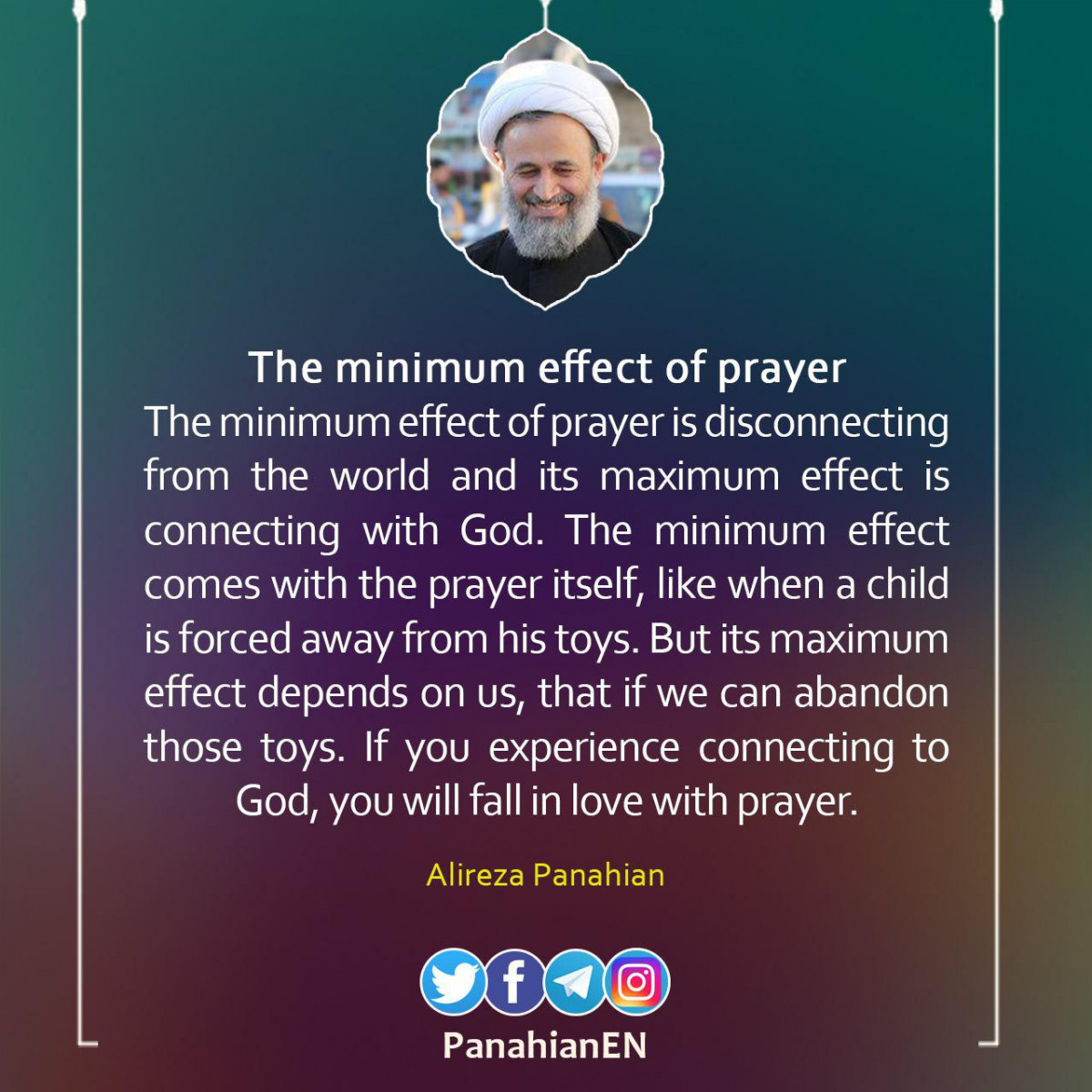 The minimum effect of prayer
