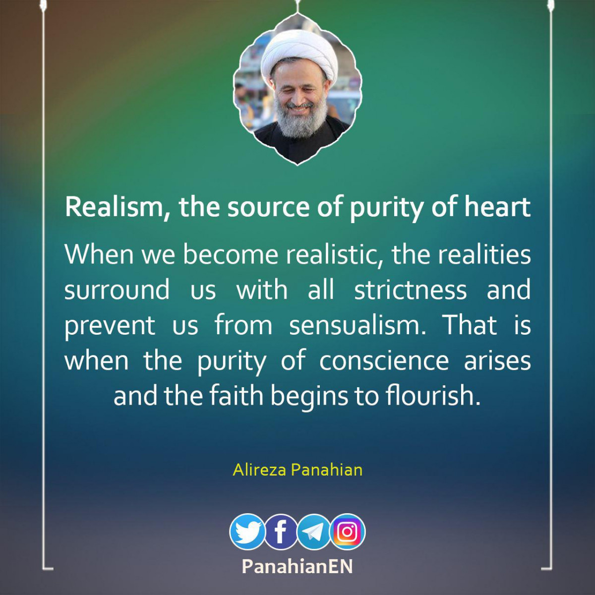 Realism, the source of purity of heart