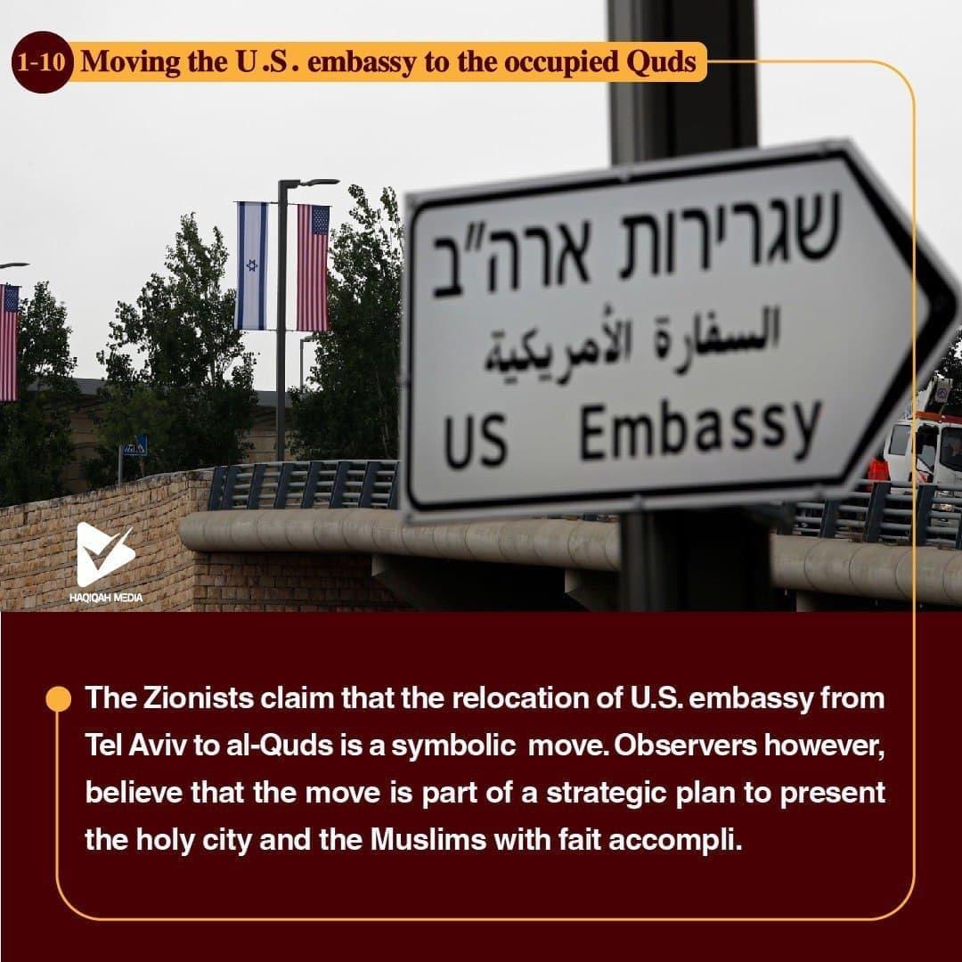 Moving the U.S. embassy to the occupied Quds: