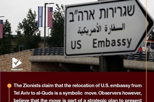 Moving the U.S. embassy to the occupied Quds: