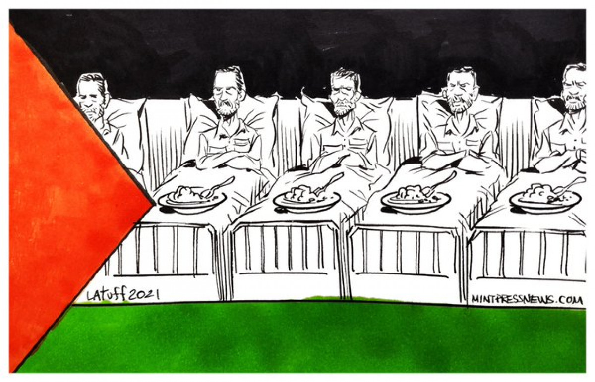 5 courageous Palestinians continue their hunger strike in Israeli prisons
