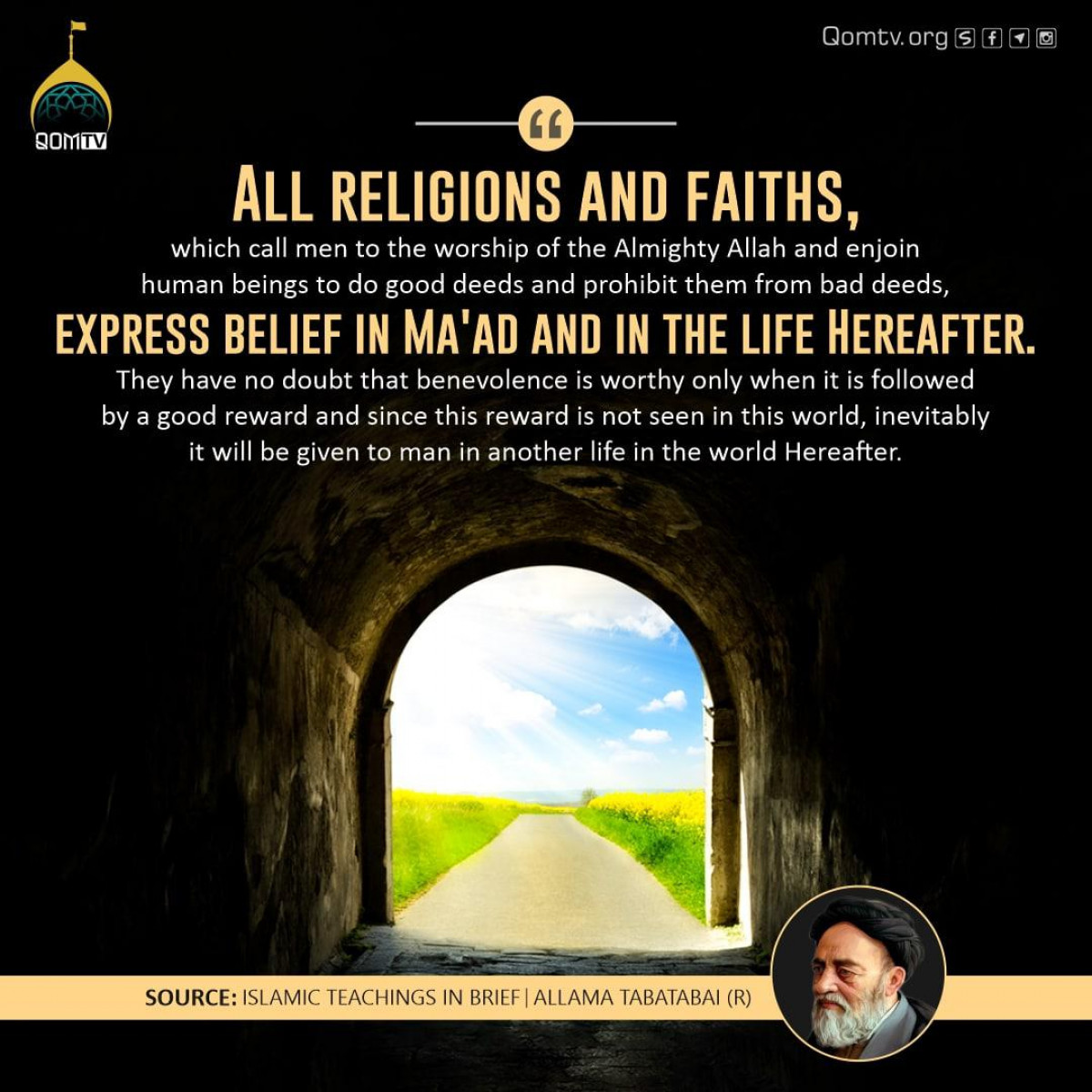 express belief in Ma'ad and in the life Hereafter