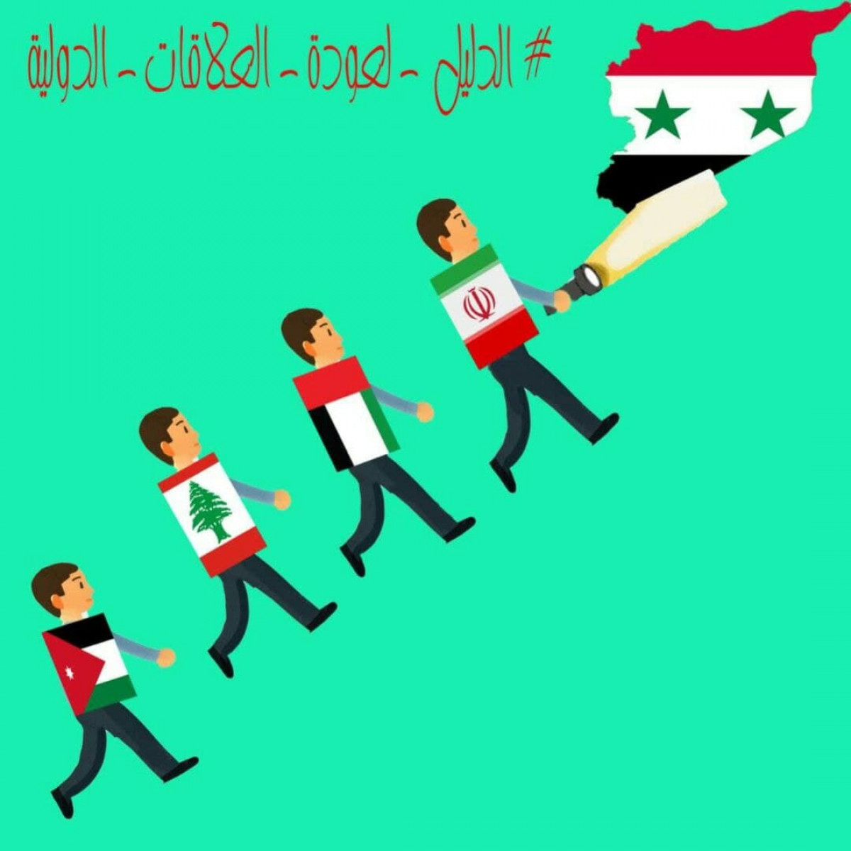 كاريكاتير / الدليل لعودة العلاقات الدولية