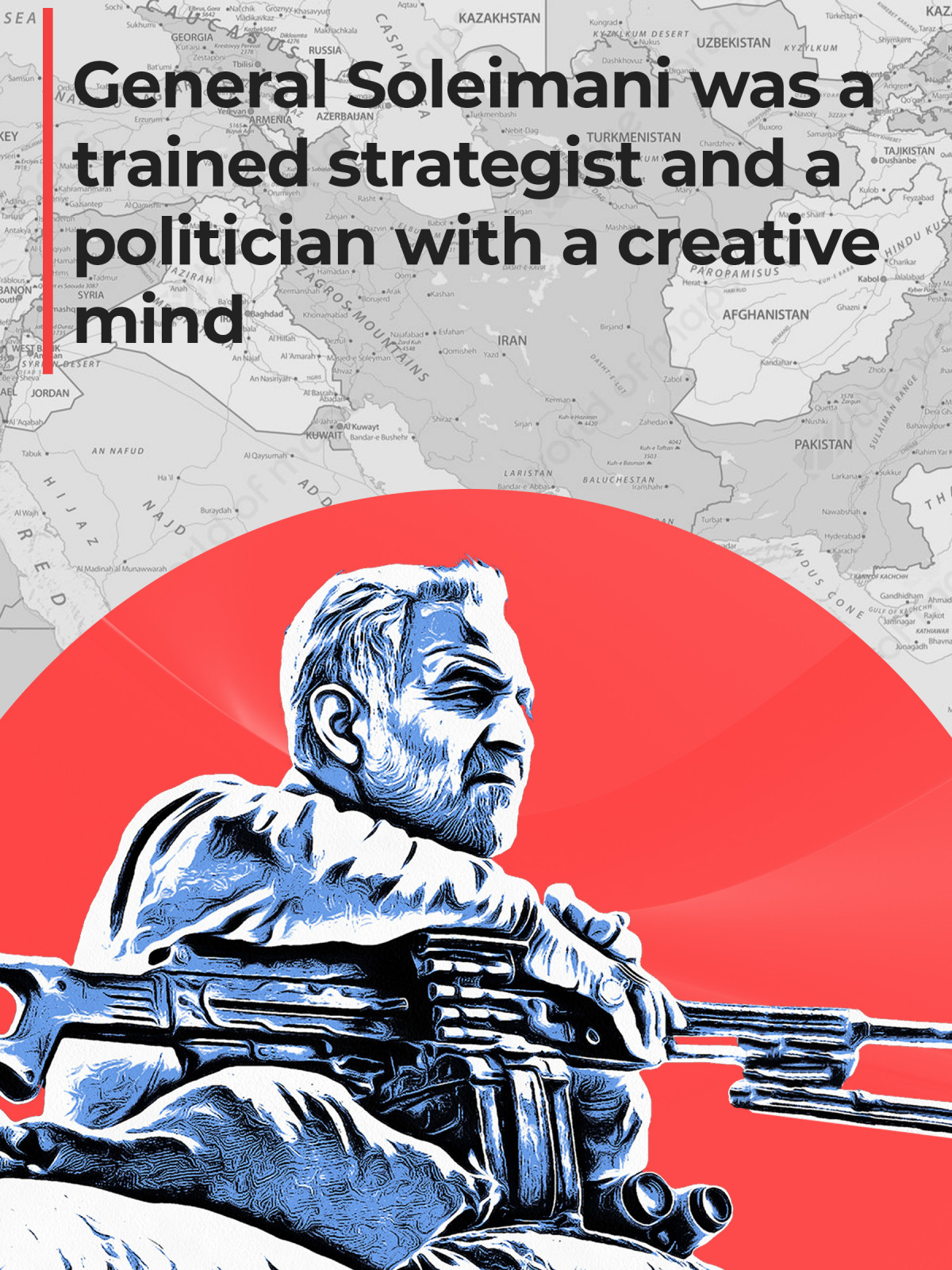 General Soleimani was a trained strategist and a politician with a creative mind