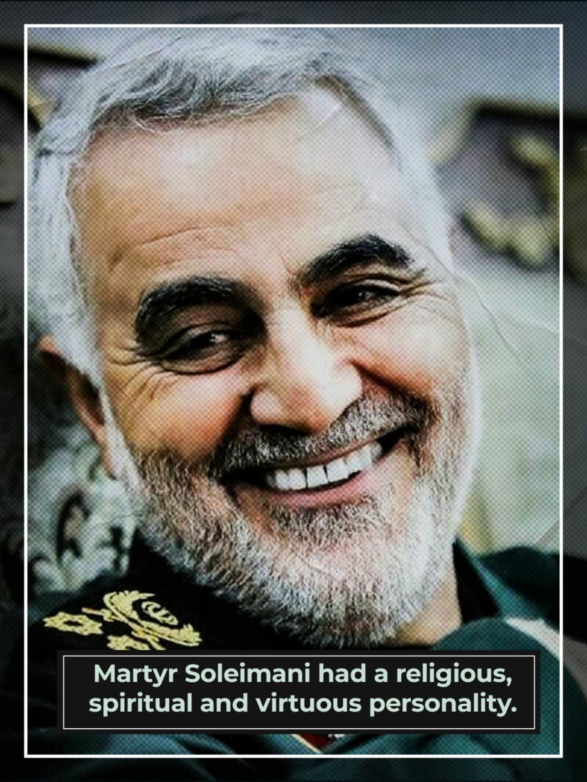 Martyr Soleimani had a religious