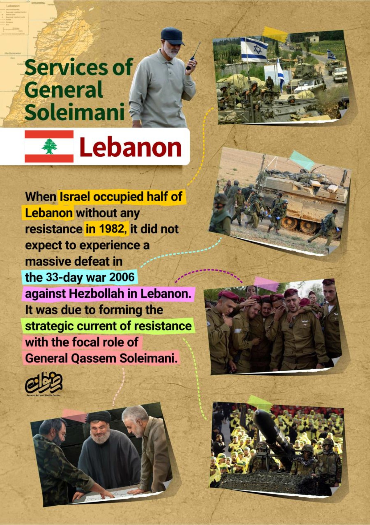 Services of General Soleimani: Lebanon