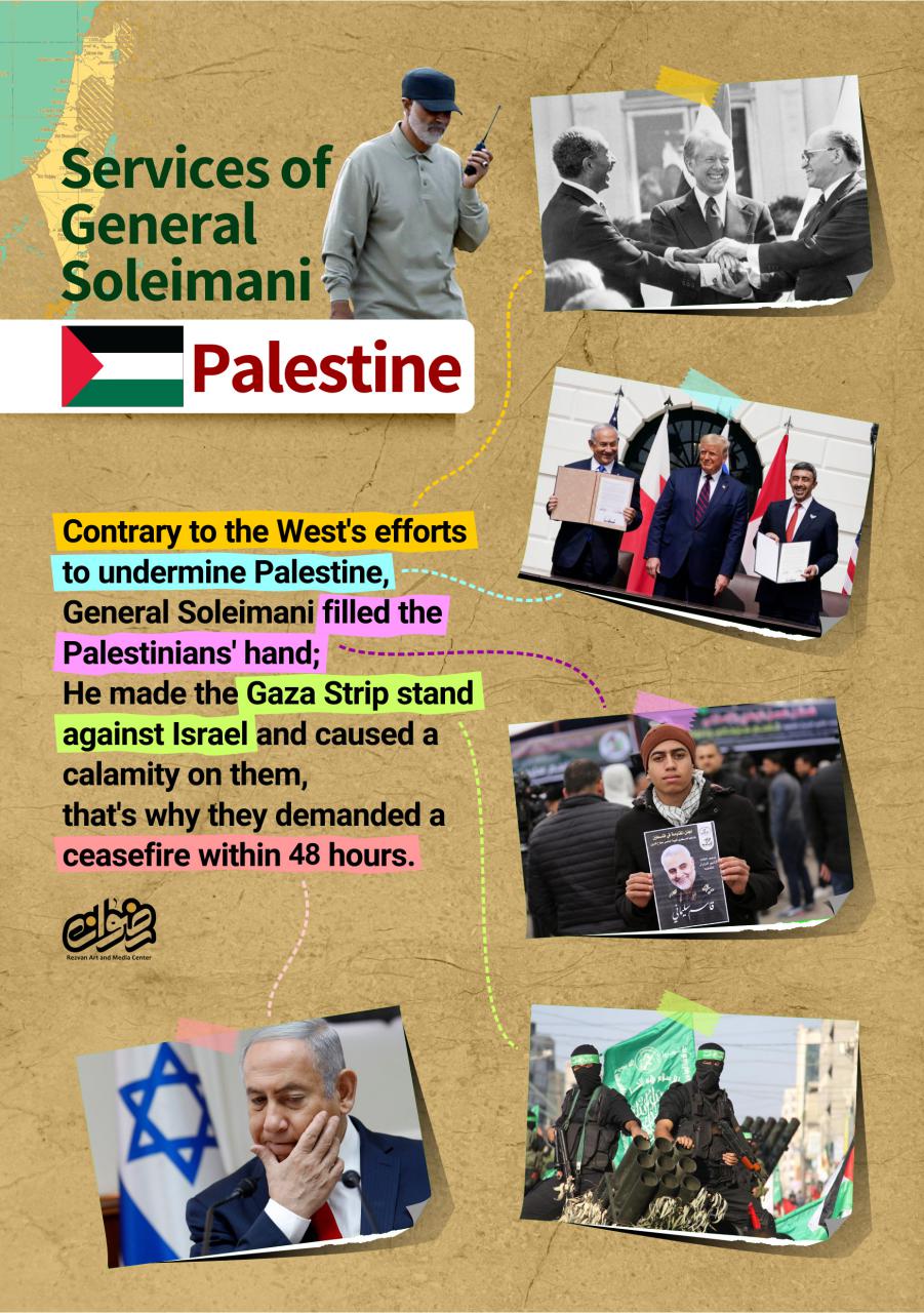 Services of General Soleimani: Palestine