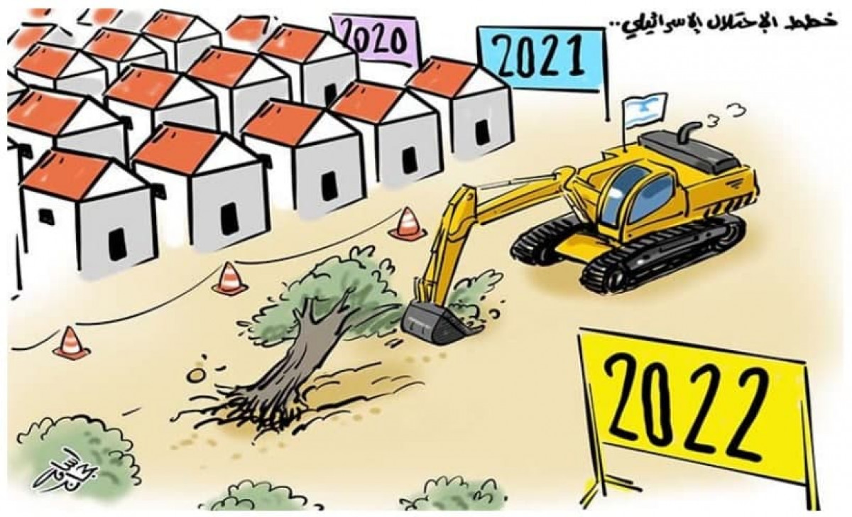 كاريكاتير / خطط الإحتلال الإسرائيلي