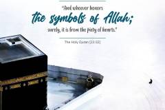 And whoever honors the symbols of Allah