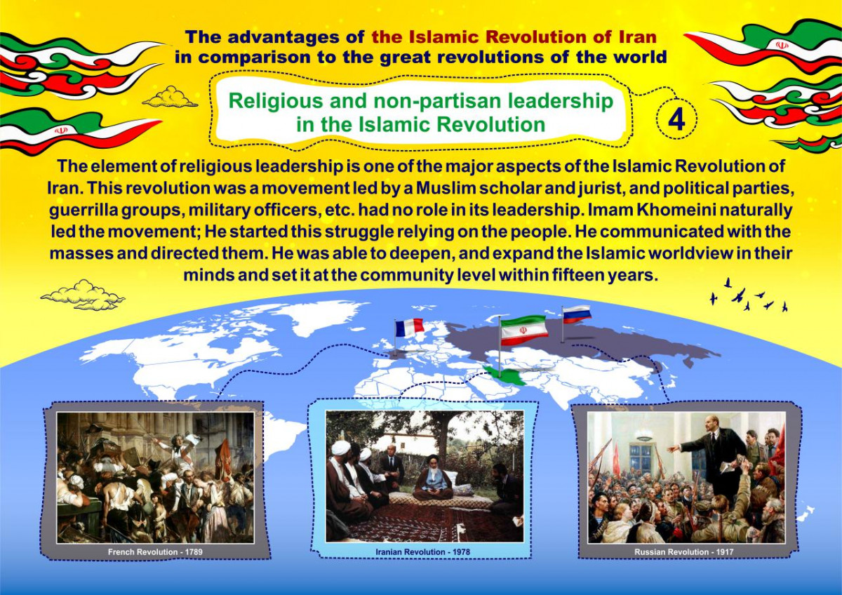 The advantages of the Islamic Revolution of Iran in comparison to the great revolutions of the world 4