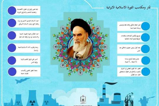 انفوجرافيك / ثمار و مكاسب الثورة الاسلامية الايرانية