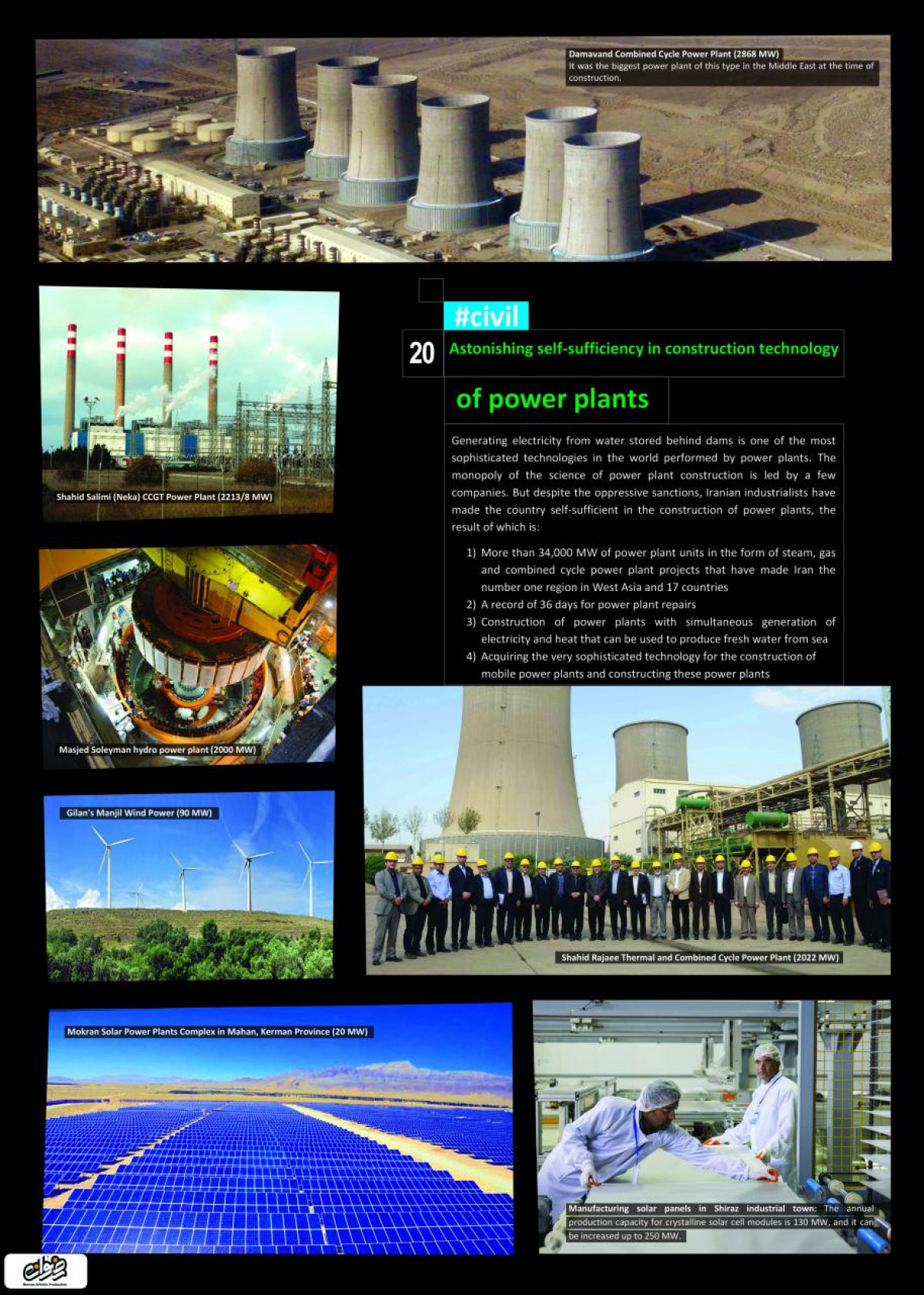 Astonishing self-sufficiency in construction technology of power plants