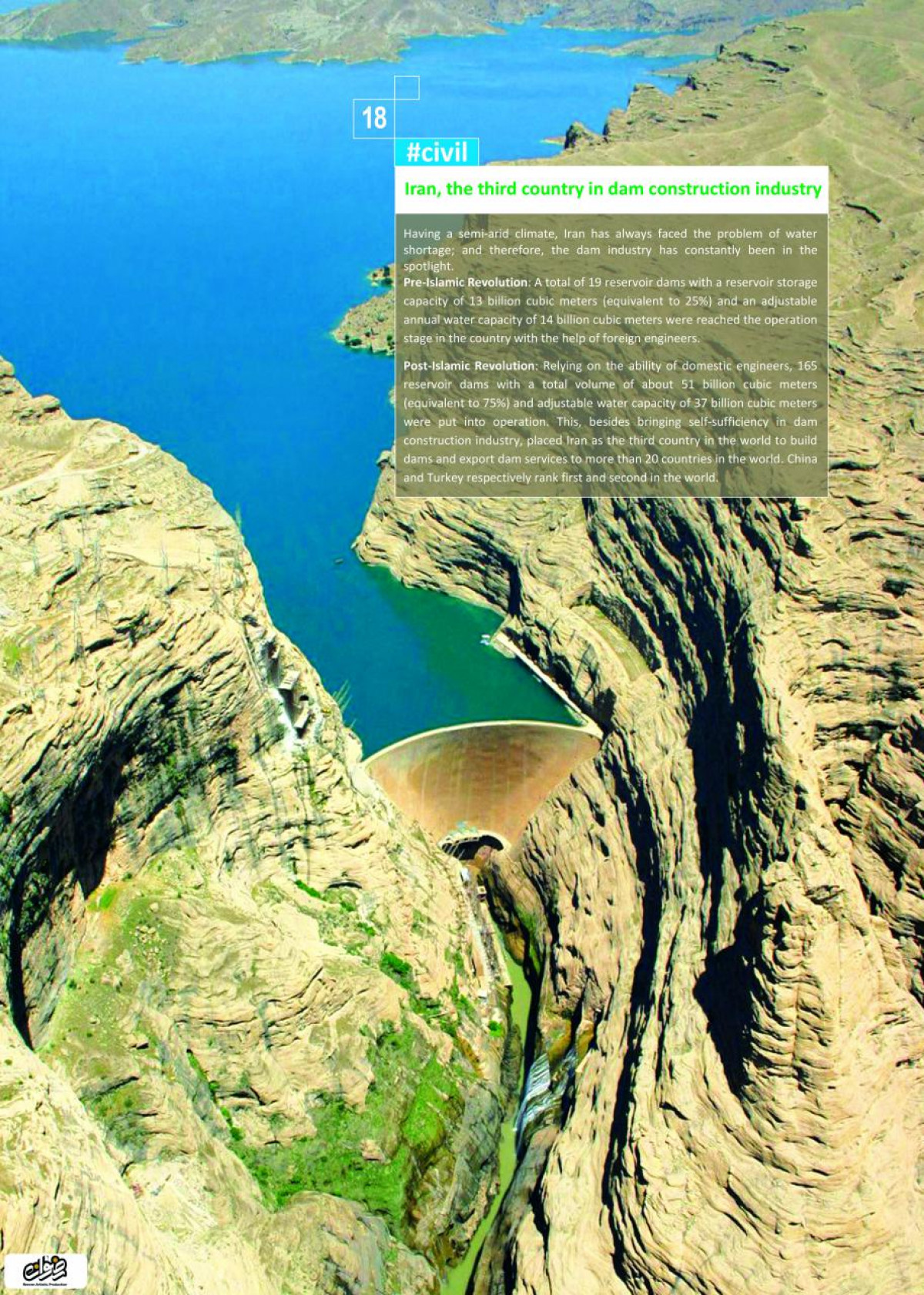 Iran, the third country in dam construction industry