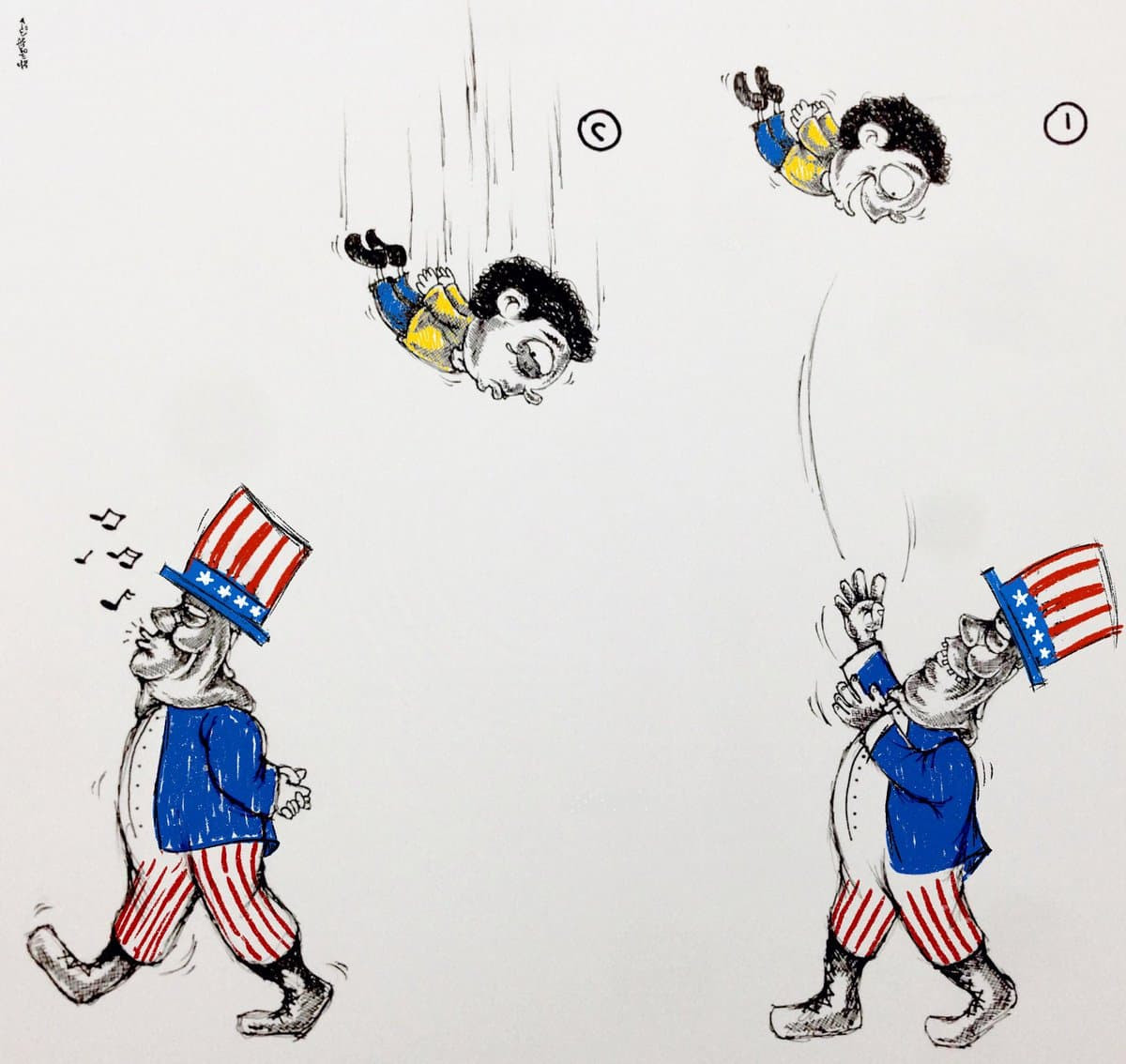 كاريكاتير / أمريكا وأزمة أوكرانيا