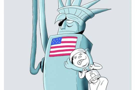 كاريكاتير / أمريكا تقتل وتحاصر الشعب اليمني