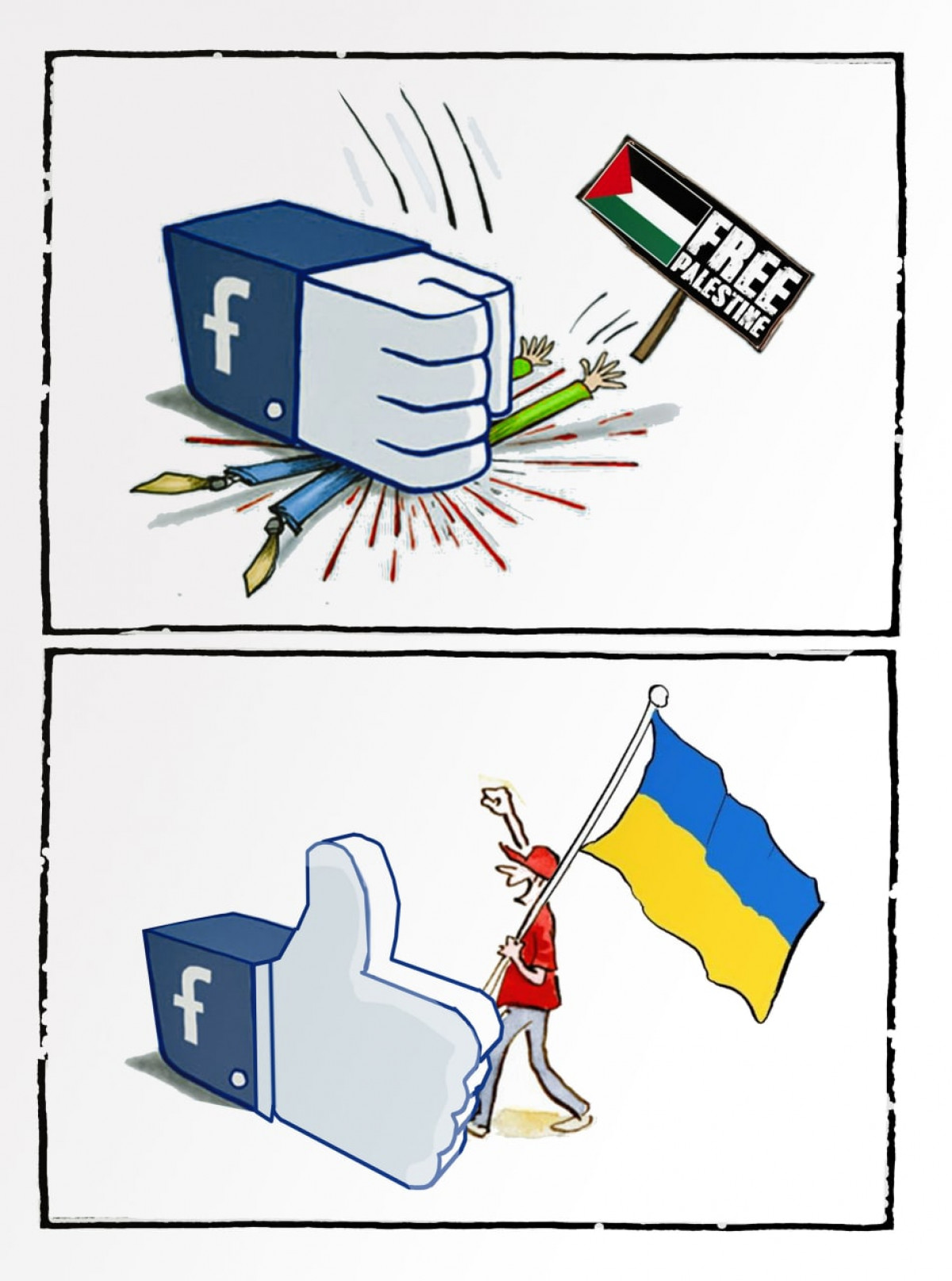 ?What is the difference between Ukraine and Palestine