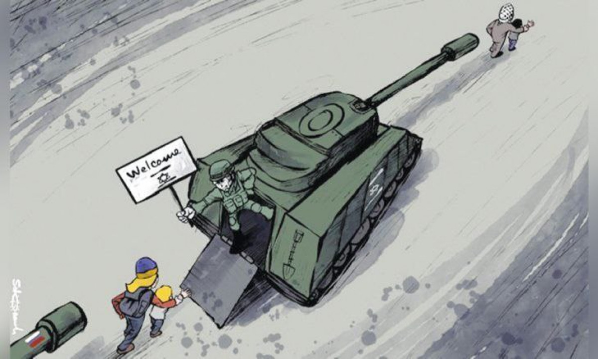 Israeli war machine welcomes Ukrainians