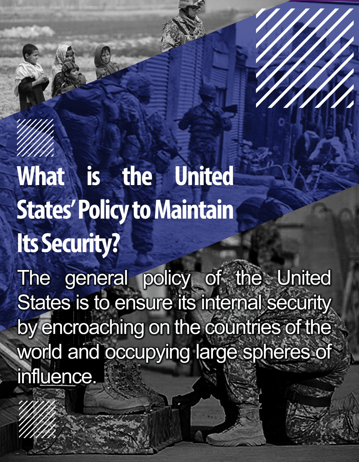 what is the United States policy to maintain its security?