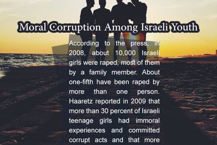 moral corruption among Israeli youth