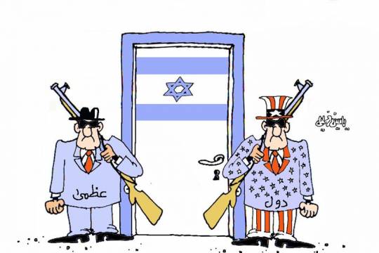 كاريكاتير / دول عظمى والكيان الصهيوني