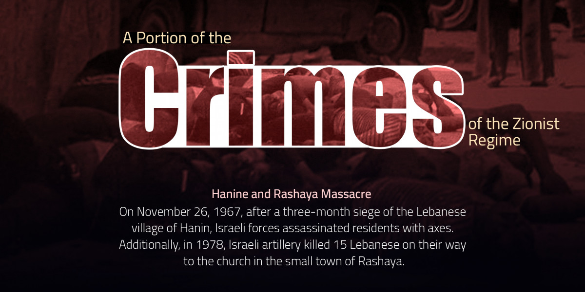 A Portion of the Crimes of the Zionist Regime: Hanine and Rashaya Massacre
