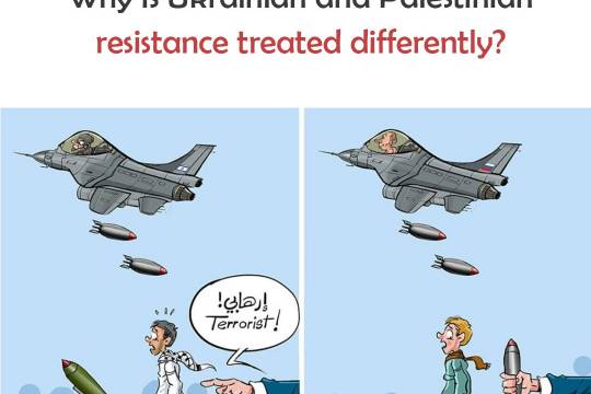 Why is Ukrainian and Palestinian resistance treated differently?