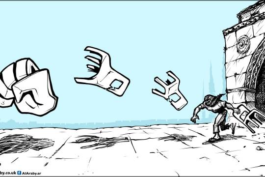 كاريكاتير / مقاومة المجاهدين في الأقصى