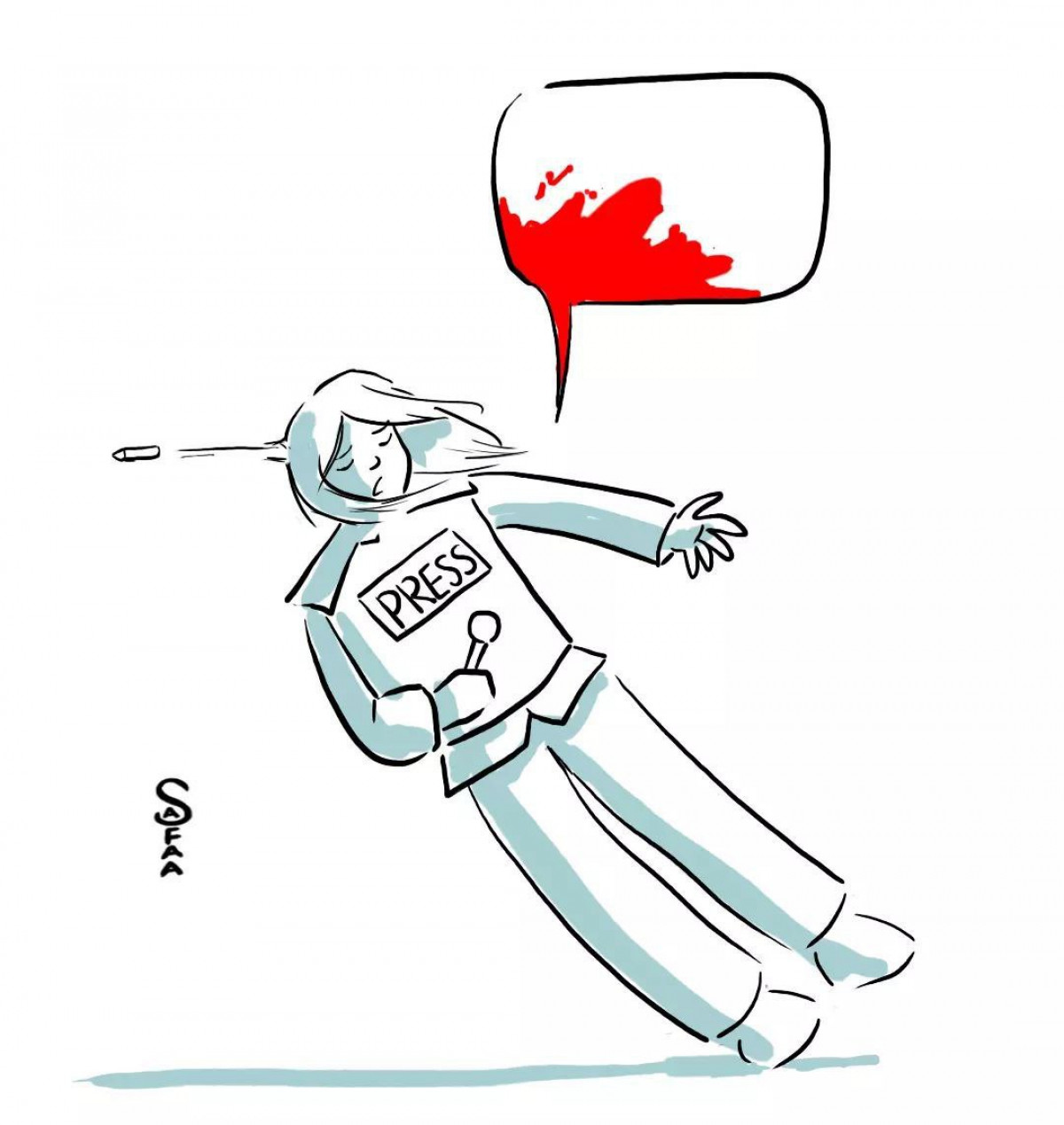 كاريكاتير / إغتيال الصحفية الفلسطينية شيرين أبو عاقلة