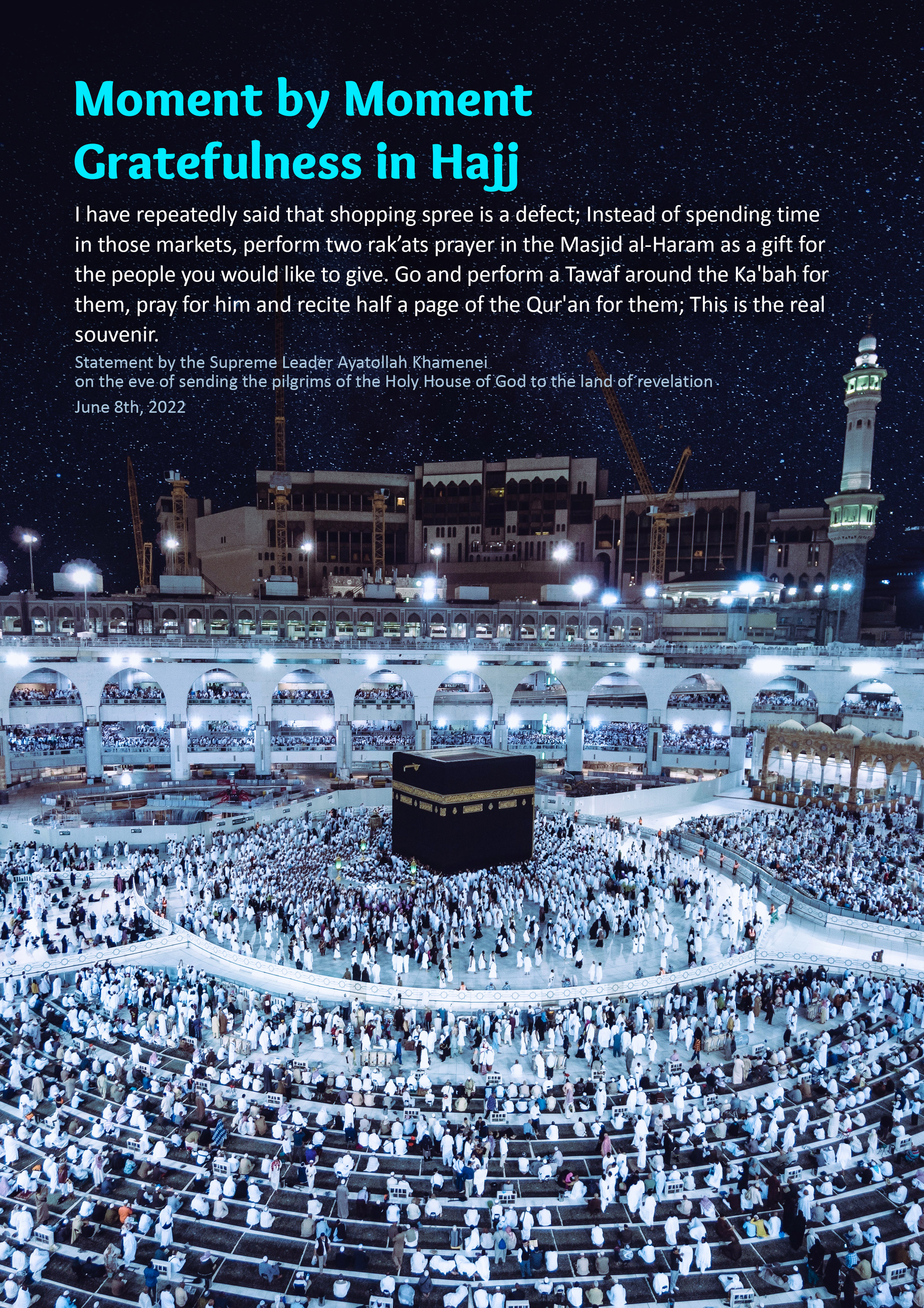 moment by moment crate fulness in hajj
